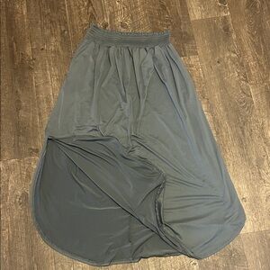 Chic Gray Women's Maxi Skirt